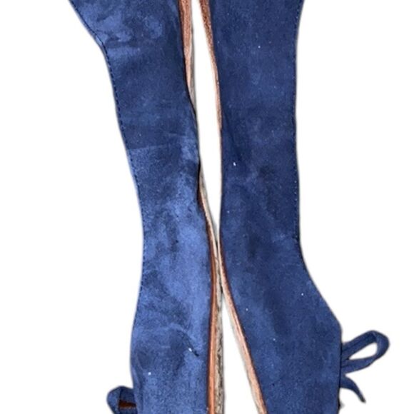 Mia Limited Edition Blue Suede Flat Shoes Size 7 B - Picture 3 of 6
